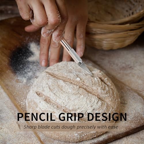 Premium Bread Lame – Steel Sourdough Scoring Tool for Home Bakers