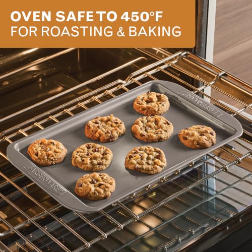 Farberware Nonstick Bakeware, Nonstick Cookie Sheet / Baking Sheet - 10 Inch x 15 Inch, Gray - size: 10" x 15" (1 piece)