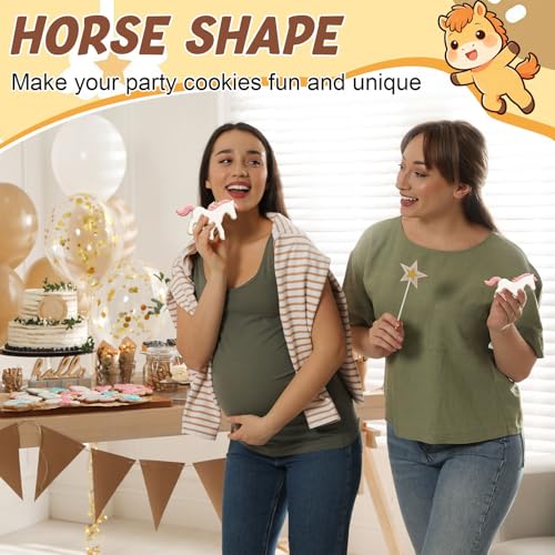 Havawish 4 Pcs Horse Cookie Cutter Set 2 to 5 in Stainless Steel - style: Horse