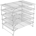 P&P CHEF 5-Tier Stainless Steel Cooling Rack, 16.5" x 11.4", Silver - color: Silver, size: 16.5" x 11.4"
