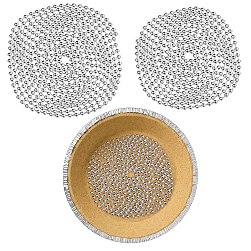 Ferraycle 2 Pcs Pie Weights Baking Beads Stainless Steel Chain,6 Ft, 10 Ft