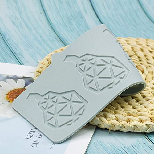 TUKE 3D Hollow Lace Fondant Molds Fruits Leaf Shape Lace Mat Party Cake Decoration Tool Cupcake Mat Silicone Molds for Polymer Clay Chocolate Baking Gummy Mould (Pear_9x3.52x0.12inch_J) - size: Pear_9x3.52x0.12inch_J