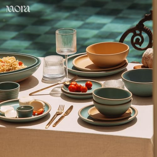 Mora Micro Ramekins Set of 4, 6oz Ceramic Pottery Baking Dishes - Microwave, Oven and Dishwasher Safe - Iris - color: Iris, size: Micro