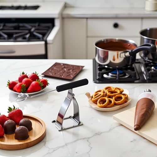 Black Candy Dipping Tools Set Chocolate Dipping Fork Baking Supplies Stainless Steel Fondue Diy Decorating Tools Kitchen Gadget, Fondue Forks, Kitchen Tools and Gadgets