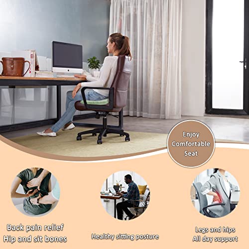 Hshbxd Donut Pillow, Tailbone Cushion for Wheelchair, Office and Travel - color: Light Green