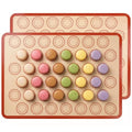 USLAI Macaron Silicone Baking Mats,18 x 13 Inch, 2 Pack - size: 18"L x 13"W