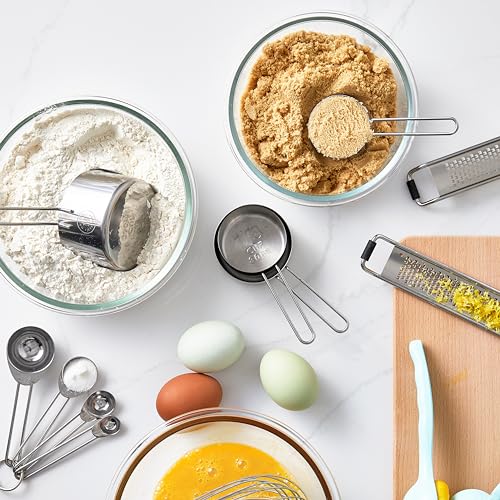 Martha Stewart Richburn 4-Piece Stainless Steel Measuring Cups Set – Durable and Accurate Kitchen Measuring Tools for Baking and Cooking (Pack of 4) - color: Silver, size: Measuring Cups (Set of 4) (Pack of 4)