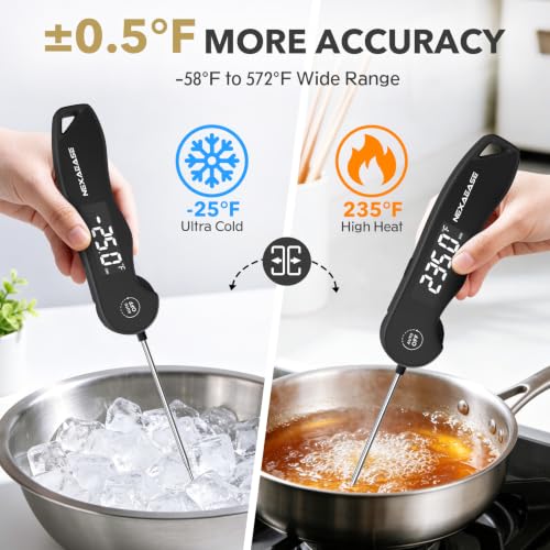 Meat Thermometer Digital 0.3s Instant Read Food Thermometer ±0.5℉ Accuracy