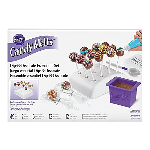 Wilton Candy Melts Dip-N-Decorate Candy Making Tools and Cake Pop Decorating Kit, 49-Piece