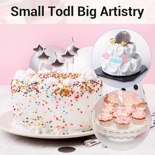 9 Pcs Reusable Piping Bags and Tips Set, Stainless Steel Ruffle Large Piping Tips with Pastry Bag Cake Decorating Tips for Cupcakes Cookies Cake Decoration Tools