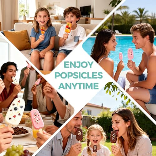 3 Pack Cake Pop Mold with Lids, Small Popsicles Molds, White - color: White, size: Small
