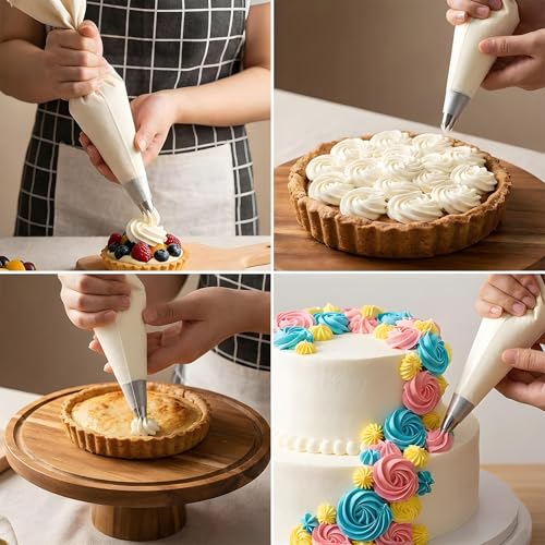 10 Pack 4 Sizes Couplers for Piping Bags, Cake Decorating Coupler Plastic