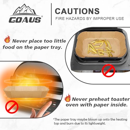 GOAUS Parchment Paper Liners 150 Pcs for Ninja Foodi Smart XL, Air Fryer Liners Disposable Rectangle Accessories Fit Ninja Grill FG551/DG551/IG651 - size: 11.5 x 6