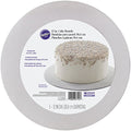 Wilton Round Silver Glitter Cake Boards, Corrugated - color: Silver