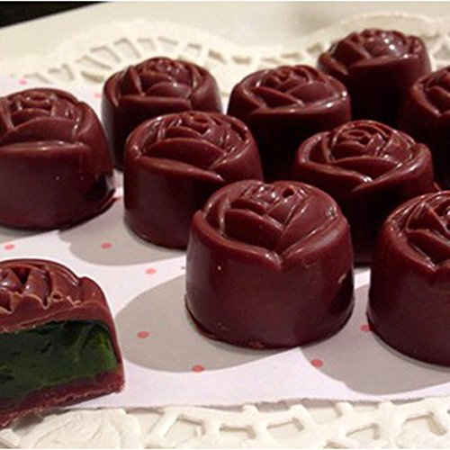 Grainrain polycarbonate chocolate mold polycarbonate chocolate bar mould rose flower (19269) - color: 2