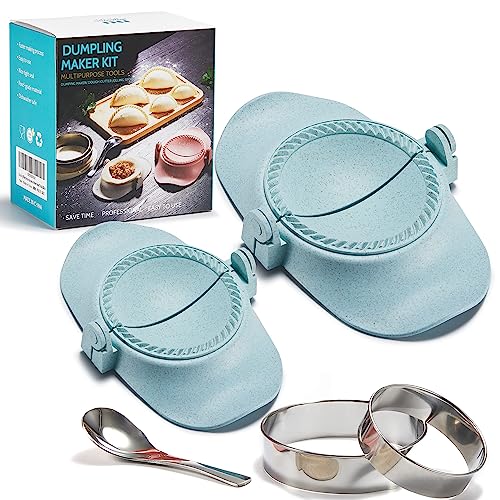 6 Inch Empanada Maker Press, 6"+4"Dumpling Maker Set - color: Blue, size: 6"+4"