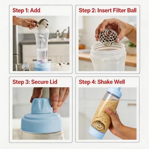 2 Pack 1000ml Pancake Batter Squeeze Dispenser Bottle with Whisk Ball