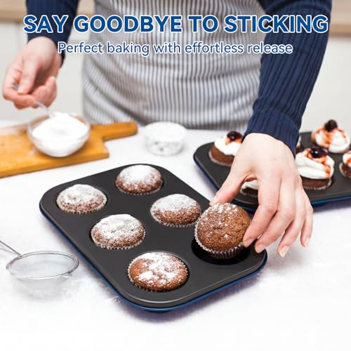 Wildone 13-Piece Baking Pans Set, Nonstick Bakeware Sets, Blue - color: Blue