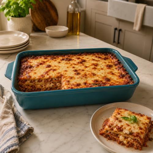 King Arthur Baking Company Rectangular Pan With Handles, Ceramic, Distributes Heat Evenly, 9 x 13-Inch, For Oven-To-Table Cakes, Brownies, Bars, Rolls, And Casseroles - style: Rectangular, 9 x 13-Inch