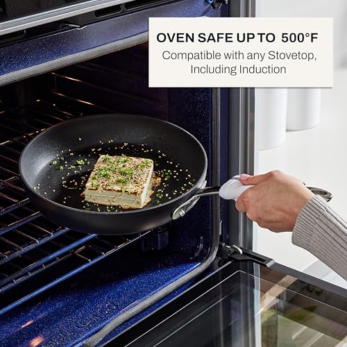 All-Clad HA1® Nonstick 12" Fry Pan with Lid, Induction Ready - size: 12" Fry Pan