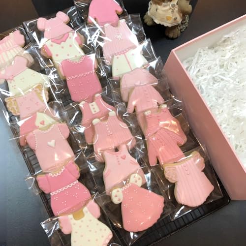200pcs 4x6Inches Rice Krispie Treat Bags Cookies Cakesicle Bags Individually Wrapped Treat Packaging for Soap Browine Chocolate Truffle Candy Gift Wedding Birthday Party Favors - size: 4"x6"
