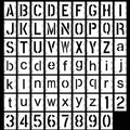 Augshy 56 Pcs Letter Stencils for Painting, 2 Inch Reusable Templates - style: Alphabet and Number
