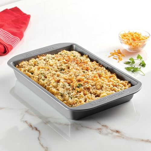 Farberware Nonstick Bakeware 9-Inch x 13-Inch Rectangular Cake Pan, Gray - color: Gray