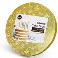Kootek Cake Board 14 Inch Round Cake Drum Base para Pastel, 1 Pack Gold - color: Gold, size: 14 Inch