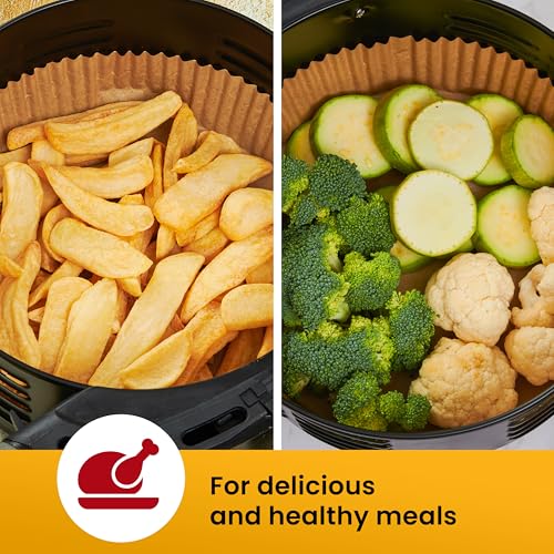 Air Fryer Liners for Ninja, 125 Pcs Round Disposable Airfryer Paper Liners - color: 8" Round