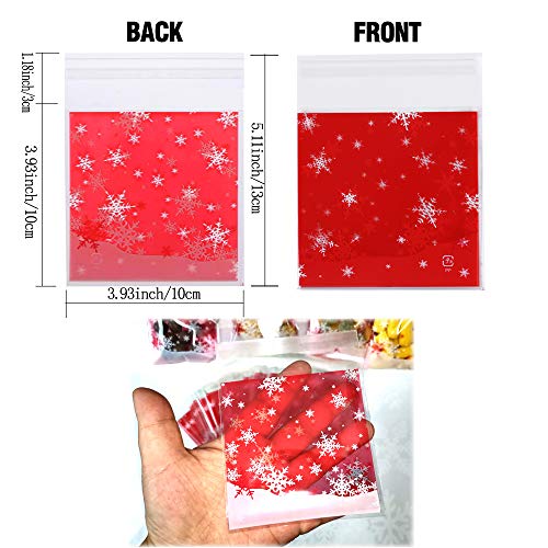 Baryuefull Clear Self Sealing Cellophane Bags - 4x5, 100 PCS for Candy, Cookies, Party Supplies