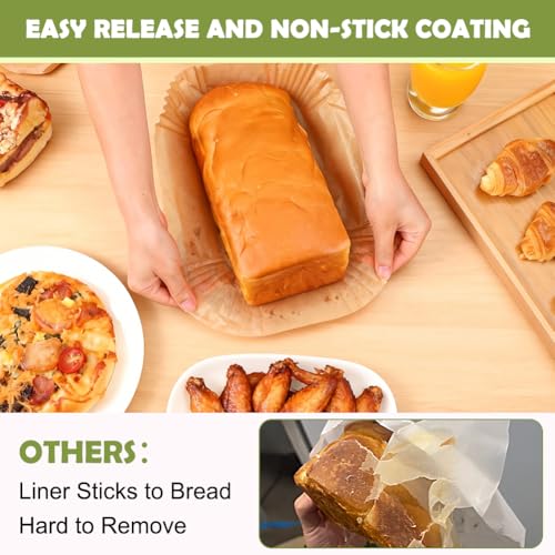 YQL 200 PCS Loaf Pan Liners, Nonstick Paper Liners for 9x5 Baking Pan - size: 200PCS