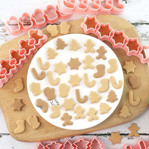 Mini Christmas Cookie Cutter for Pet Treats, Cute Homemade Snacks Cutters - color: Christmas
