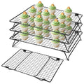 4Pcs Cooling Racks for Cooking and Baking, 13.4 x 9.4" Wire Rack