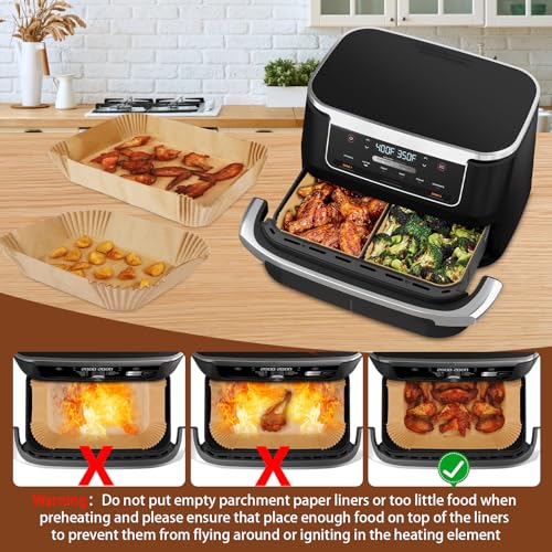 Air Fryer Liners Disposable Airfryer Liners Parchment Paper 150Pcs - color: 150Pcs（L*50pcs+S*100pcs)