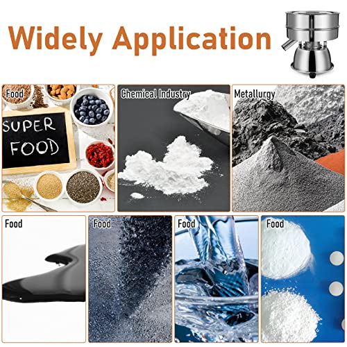 Automatic Sieve Shaker Machine,Vibrating Sifter with 12&80 Screens - size: Sifter Machine(12+80 mesh)