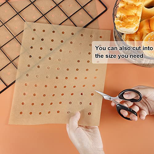 BYKITCHEN 9x11 Inch Perforated Air Fryer Parchment Paper Liners, 100pcs - size: 9x11inch