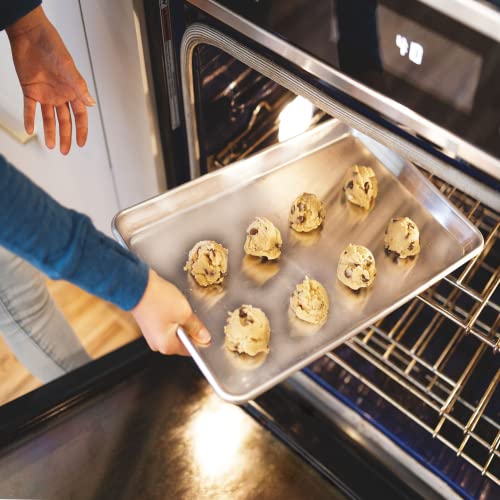 KITCHENATICS 10x15 Jelly Roll Pan Cookie Sheets for Baking, 10.6x15.6, 2Pk - size: 10.6" x 15.6" Jelly Roll Pans - 2 PCS