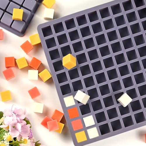 Square Chocolate Mold, 100 Cavities Mini Square Candy Molds - color: 100 Cavity Small Square Mold