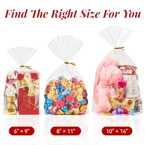 Soelomu 8x11x3 Inch Flat Bottom Gusset Treat Bags, 50 Pcs - color: 8 x 11 x 3 Inch
