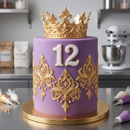Baroque Scroll Relief Silicone Mold Relief Flower Fondant Mold - color: Style K