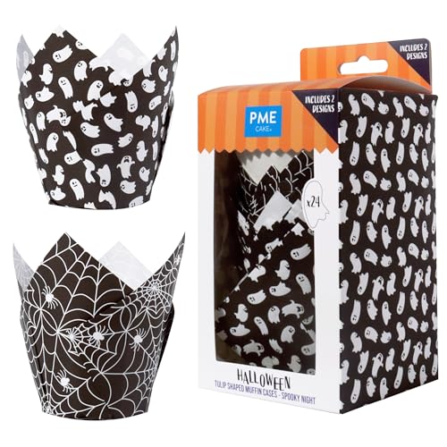 PME Halloween Tulip Muffin Cases - Spooky Night (Pack of 24) - style: Spooky Night