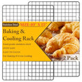 2 PCS Cooling Racks for Cooking and Baking, 10" x 15", Black - color: Black, size: 10‘’x15‘’-2PC