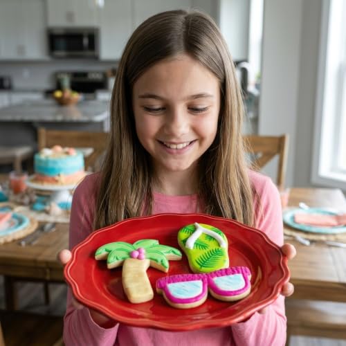 Ann Clark Summer Beach Cookie Cutters Set of 3, Made in USA - style: 3-Pc. Tropical