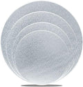 Goiio 4 Pack Cake Boards Golden Round Cake Circles - color: Silver