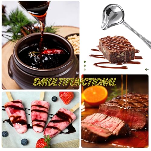 Patelai 3 Pieces Candy Dipping Tools Chocolate Dipping Fork Spoons Set 2 Pieces Culinary Decorating Spoons Chef Art Pencil for Decorative Plates Stainless Steel(Delicate Style) - style: Delicate Style
