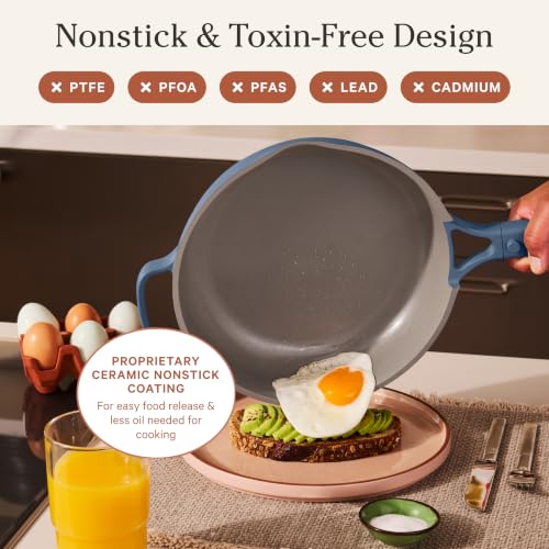 Our Place Mini Always Pan, 8.5" Ceramic Nonstick Pan - color: Blue Salt, size: 8.5"