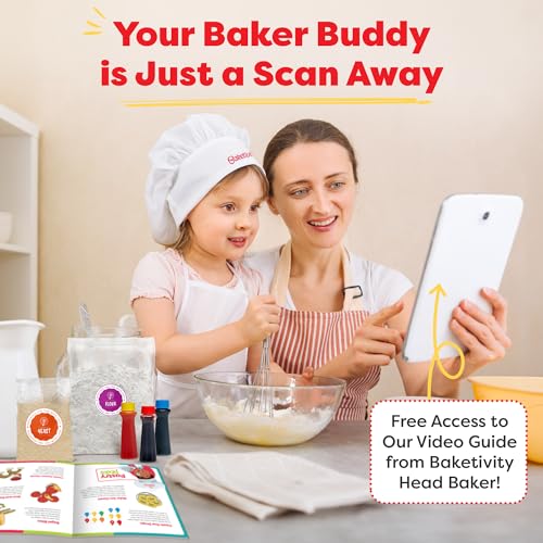 Baketivity Rainbow Bagel Kids Baking Kit with Pre-Measured Ingredients