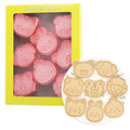 8 Pieces Cute Animals Cookie Cutters Animal Plastic Cookie Stamps Rabbit Cookie Mould Press Bear Cookie Mould Set Baking Kitchen Tools (Animals A) - color: Animals A