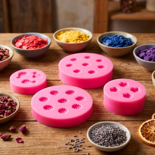 Fumwase 4PCS Mini 3D Fruit Fondant Silicone Molds