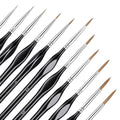 11 Pcs Detail Painting Brush Miniature Paint Brushes Micro Paint Brushes Tiny Paints Brush Set with Triangular Handles for Art Painting Acrylic Watercolor Crafts Models